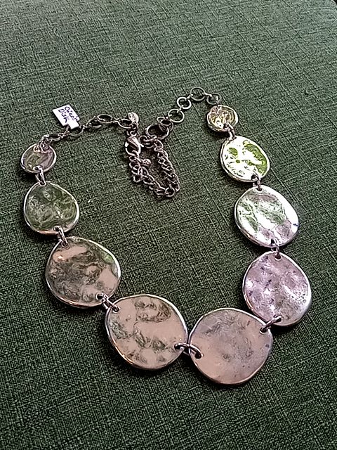Silver Chico's Disk necklace