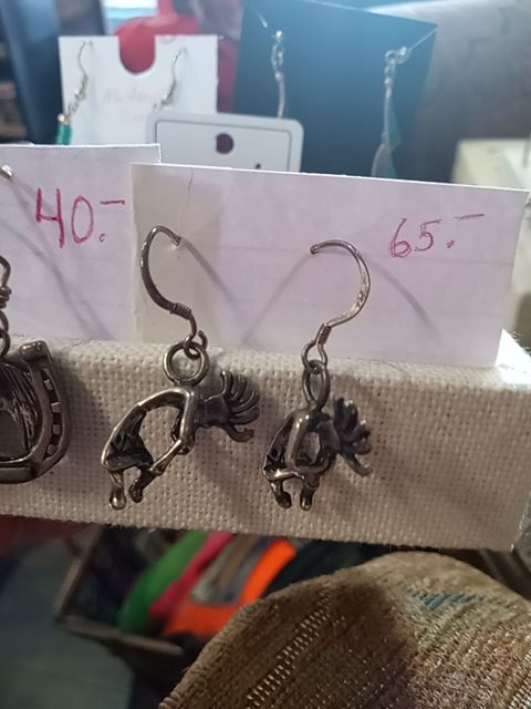 Sterling kokapeli earrings
