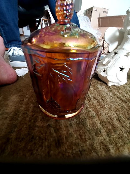 Indiana glass merrigold biscuit canister AS IS