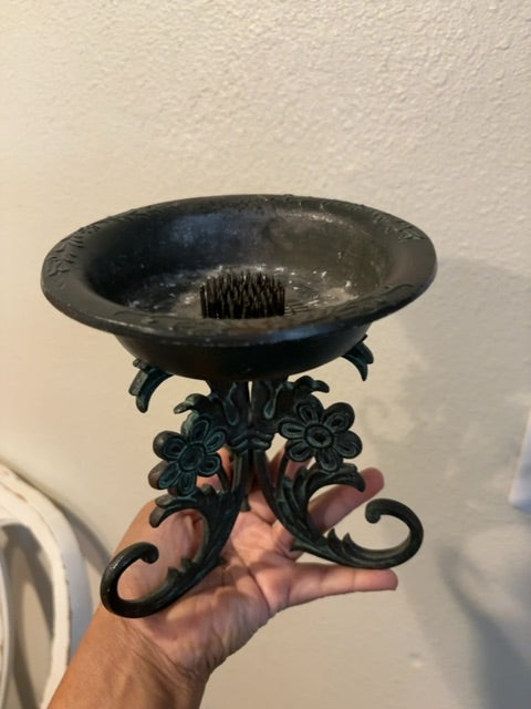 Vintage Metal Flower Frog