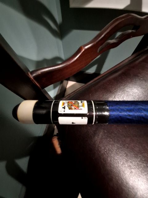 Blue & Black  Pool Cue, 58"