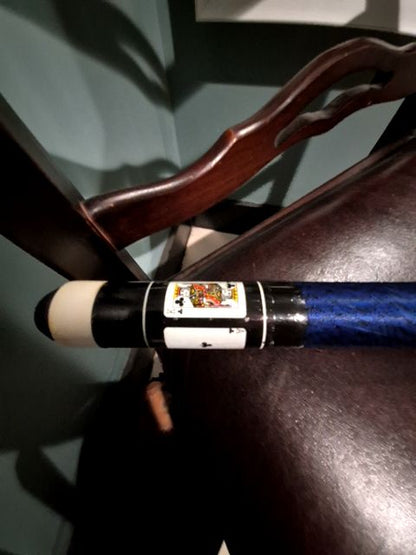 Blue & Black  Pool Cue, 58"