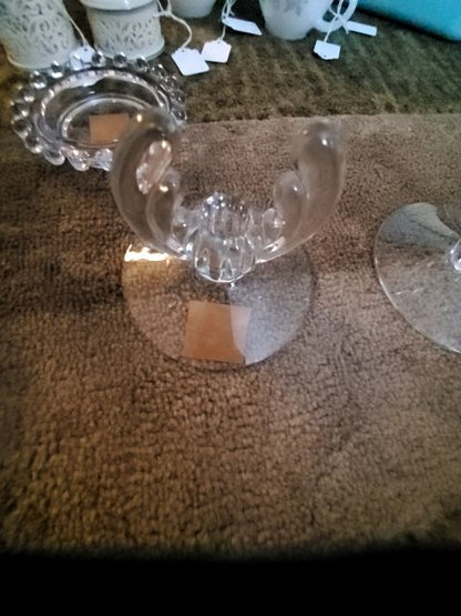 Heisey crystalite candle holder