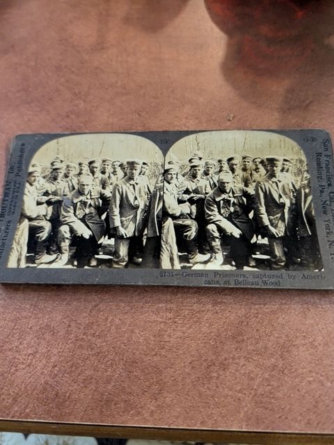 10 Stereograph Cards From World War II