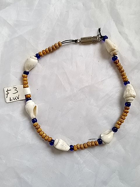 Brown  Shell ankle bracelet