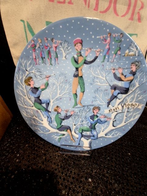 Blue Haviland France Noel 1980 • 11 Pipers Piping, #11, 8.25"