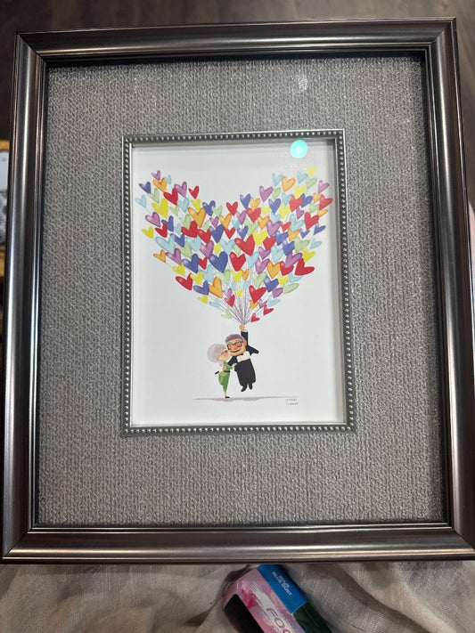 Disney “Up” Framed Balloon Drawing