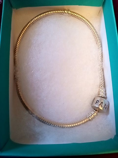 PANDORA sterling silver charm bracelet