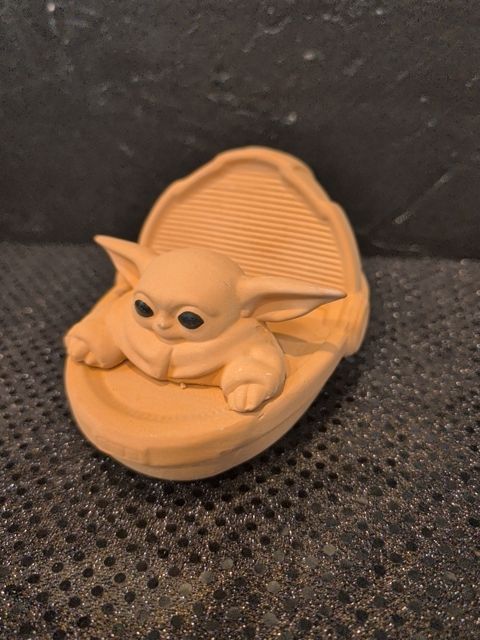 Star Wars Baby Yoda Chia pet Ceramic Planter ( No Seeds)