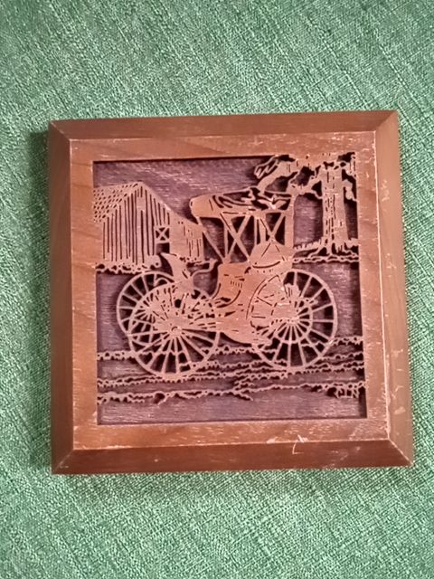 Brown Lasercraft Buggy plaque