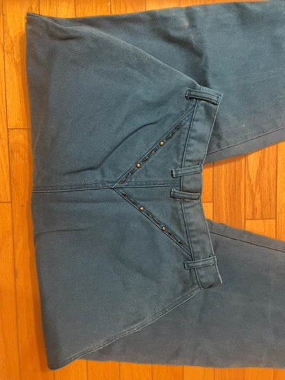 Vintage teal Blaze western jeans, S/M