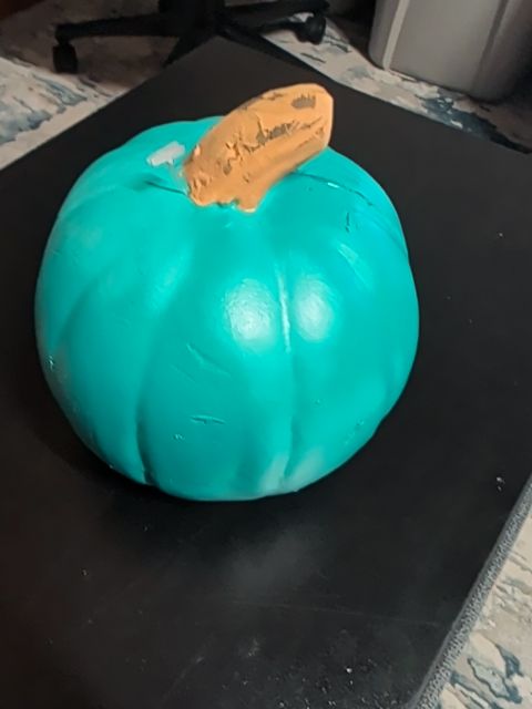 Teal Pumpkin Decor, 5"