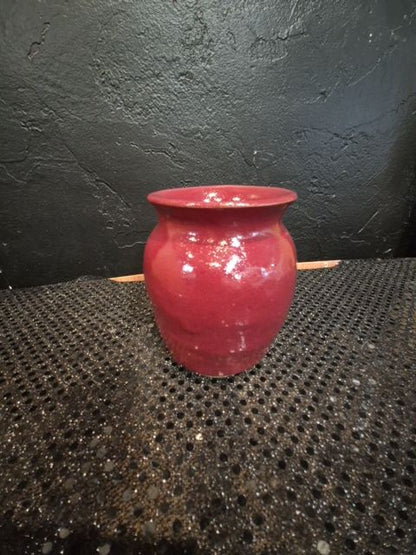 Wine  Pottery Vase, 3" × 4"