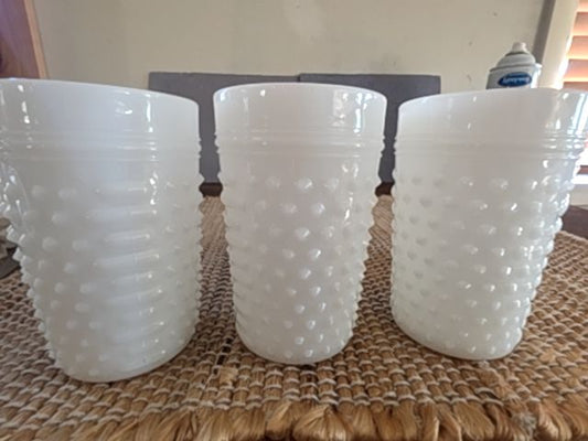 Set Hob knob white glasses - 5