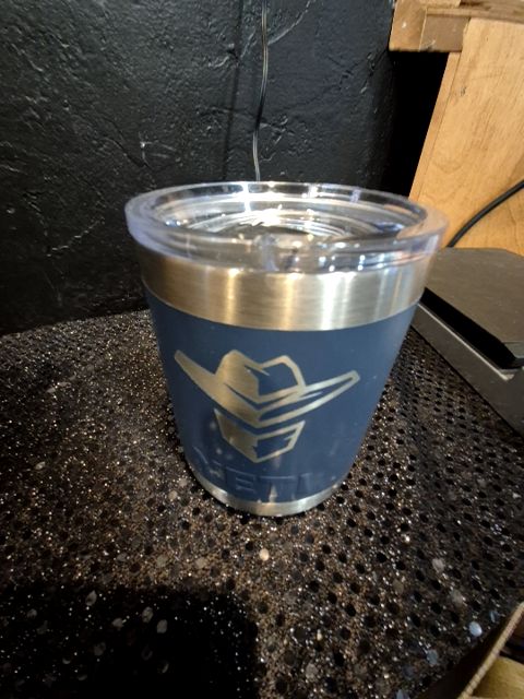 Navy Yeti Insulated Tumbler, 10 oz
