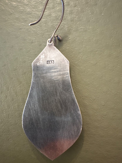 Abalone and 925 silver earrings