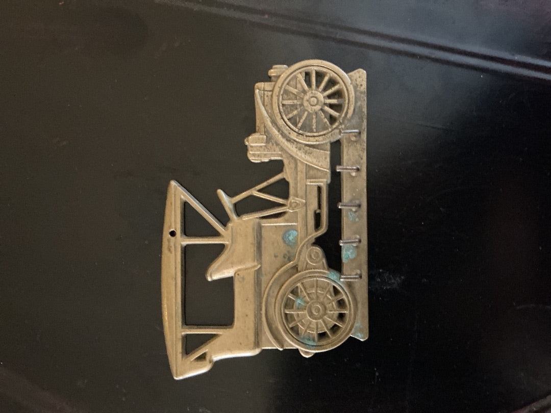 Gold Unknown Brass car key holder, 7”