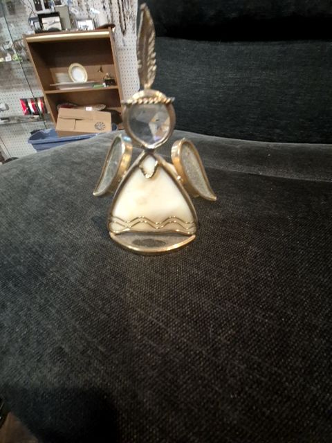 Stained Glass Angel Tea Light Holder