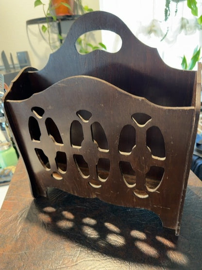Brown  Magazine caddy