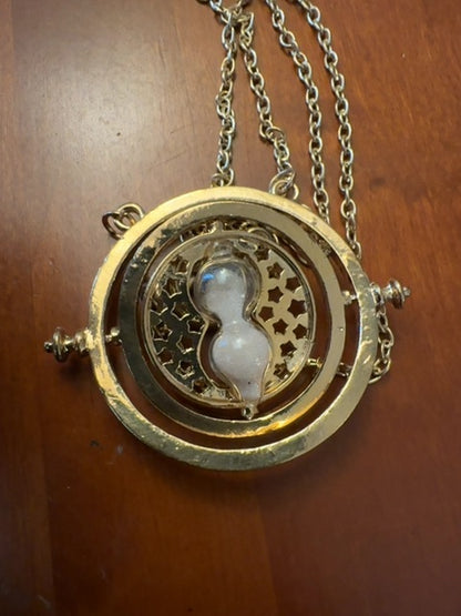 Harry Potter time turner? Hourglass necklace