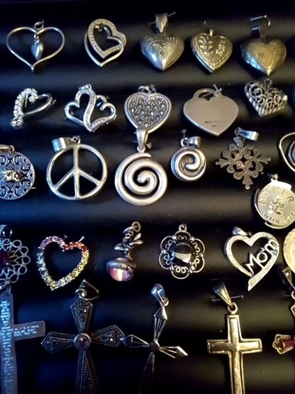 Sterling silver fine jewelry pendants