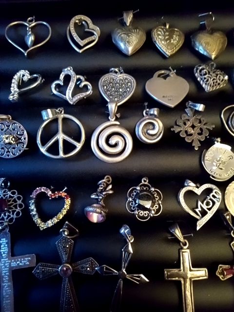 Sterling silver fine jewelry pendants
