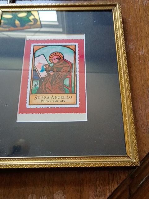 Gold Framed print 8" x 10" patron of artist