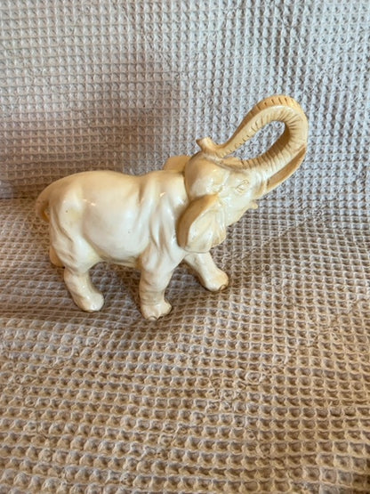 Cream L.E.Smith 1970’s Vintage Celluloid Elephant, 9.5”