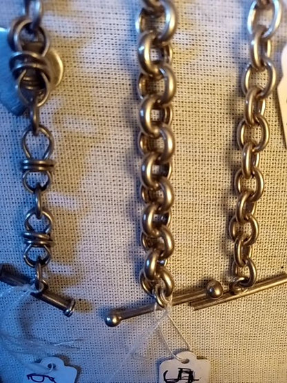 Men's heavy Sterling silver charm bracelet