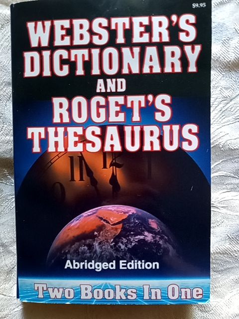 Black & blue  Webster's dictionary and Rget's Thesaurus