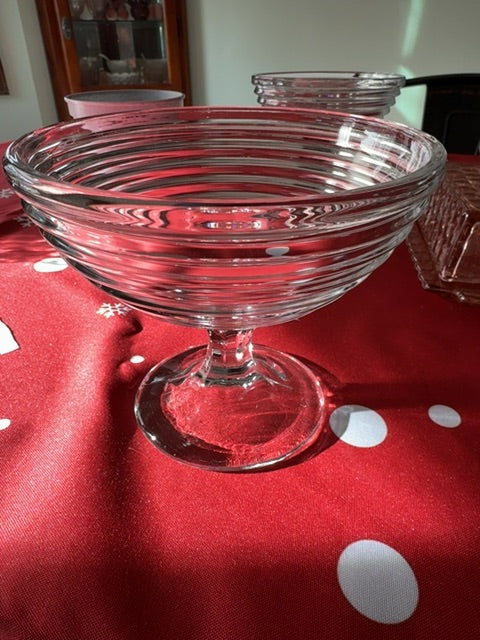 Clear Depression Glass Manhattan MCM