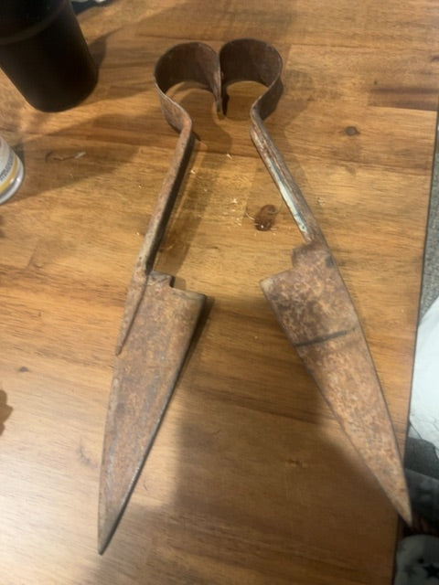 vintage or antique metal sheep shears