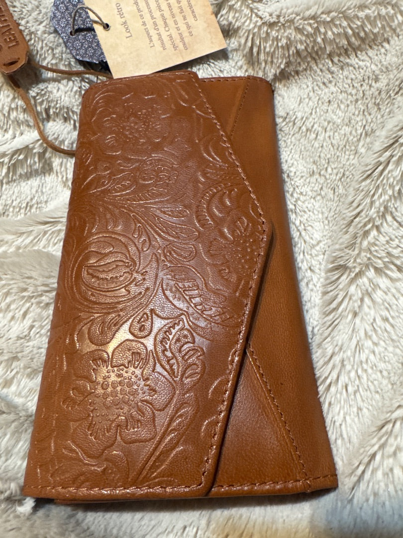 Leather brown wallet