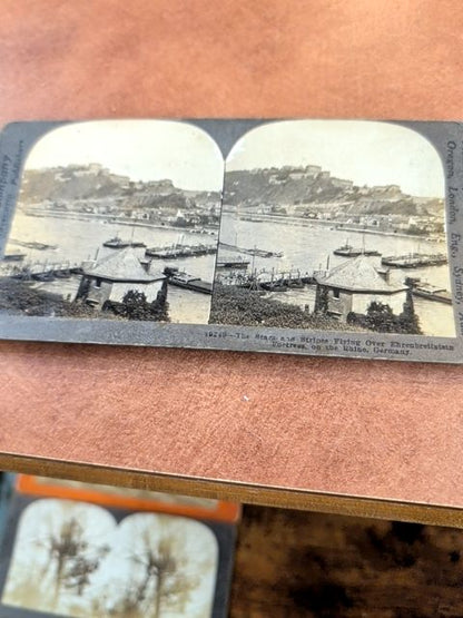 10 Stereograph Cards From World War II