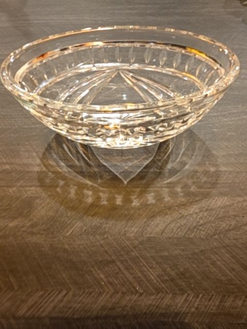 Waterford crystal dish, 7" x 4"