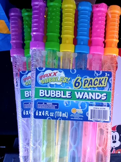 Maxx 6pk bubble wands