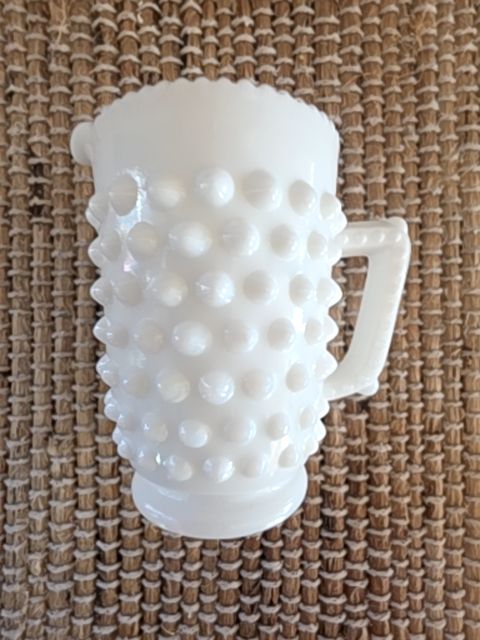 Vintage Hob knob creamer tiny, 3" tall