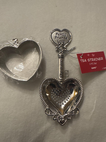 Heart shaped tea strainer