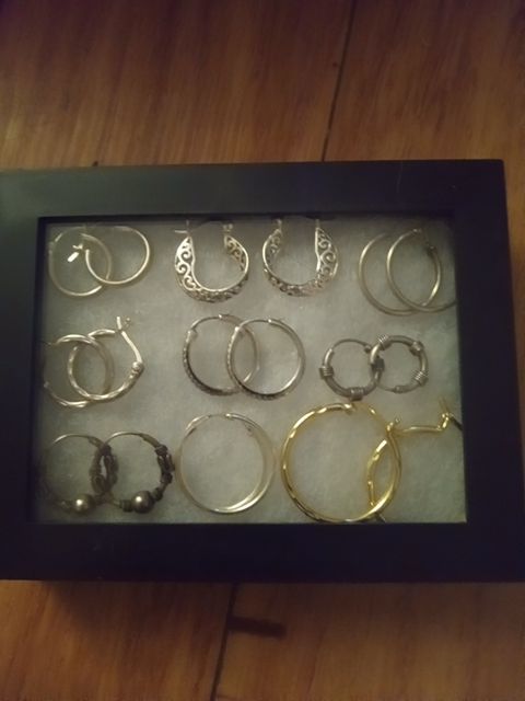 Sterling silver  Sterling silver small hoop earrings