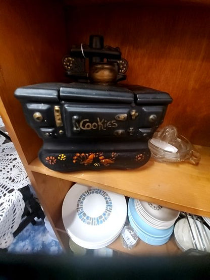 McCoy black stove cookie jar