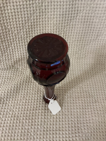 RED Wheaton Glass Wheaton red vase, 9.2”