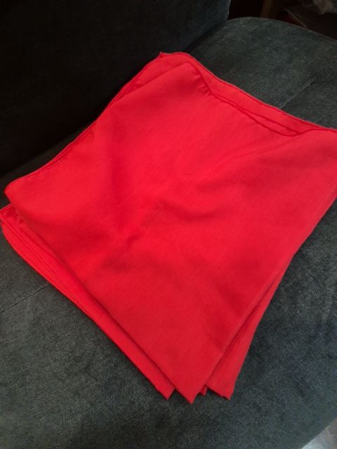 Red  Linen Napkins