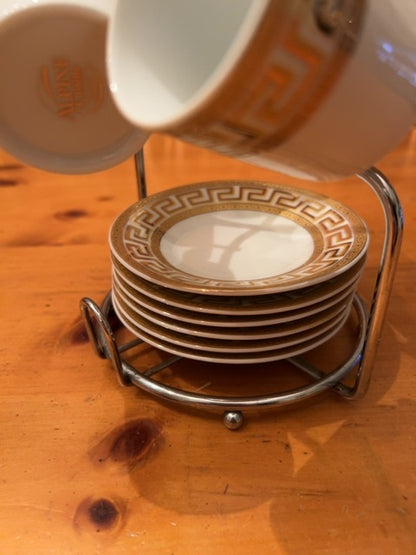 Alpine Cuisine Fine Porcelain Espresso Set
