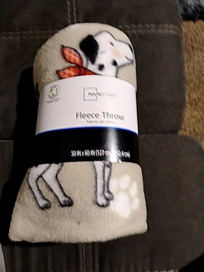 Main Stay Fleece Throw Blanket, 50 in X 60 in
