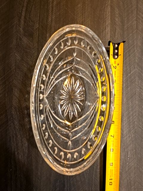 Waterford crystal dish, 7" x 4"