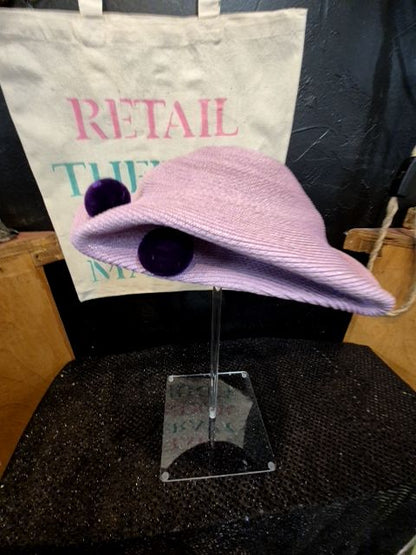 Purple  Vintage Light Purple Hat, 22
