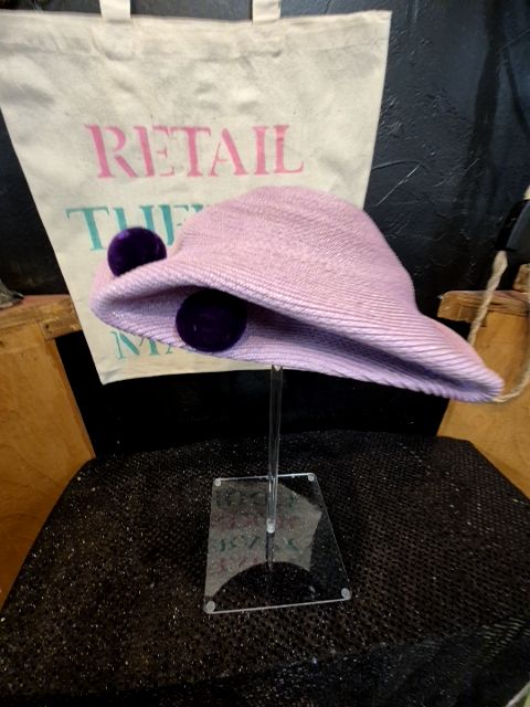 Purple  Vintage Light Purple Hat, 22
