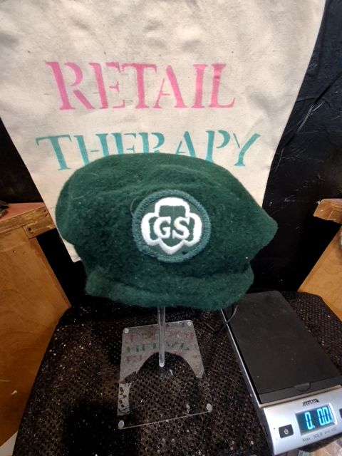 Green  Vintage Girl Scouts Hat