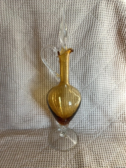 Amber Empoli Empoli Amber Glass Container, 19.5”