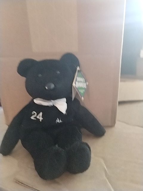 Black and white Salvino's Bammers Baseball Bear